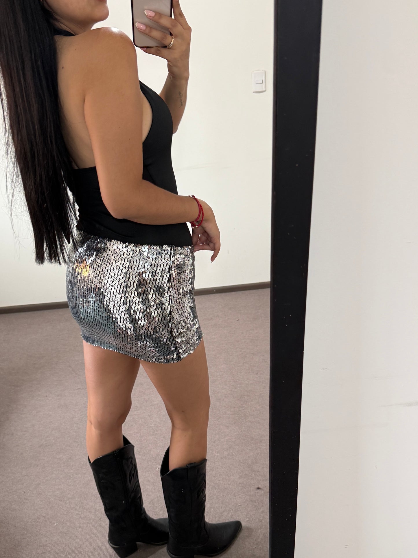 FALDA TINI PLATA 🇦🇷