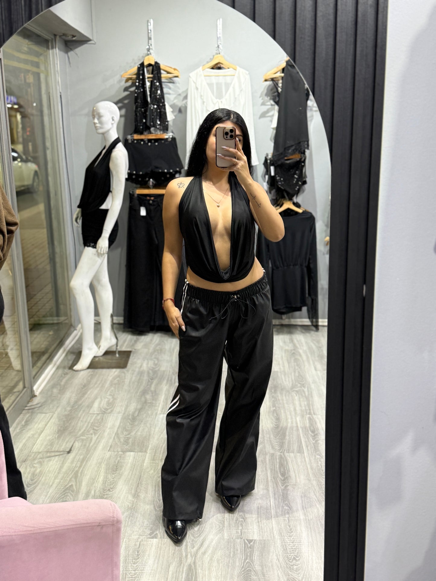 WIDE LEG ECOCUERO