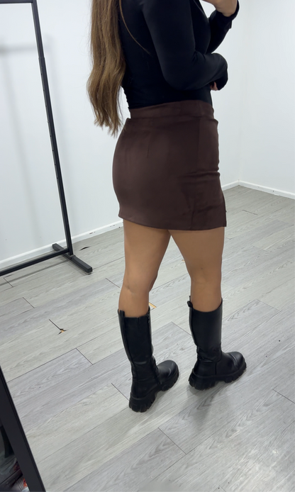 FALDASHORT GAMUZA