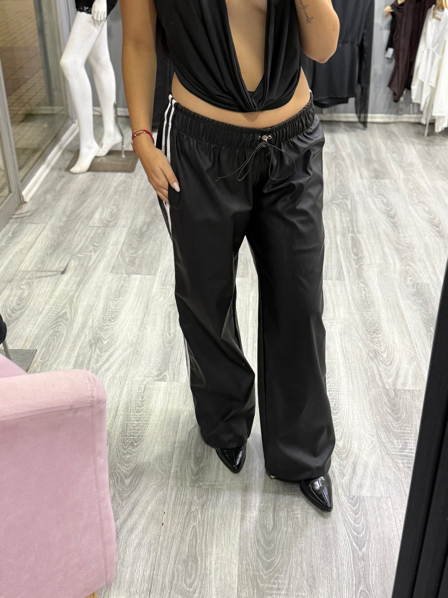 WIDE LEG ECOCUERO