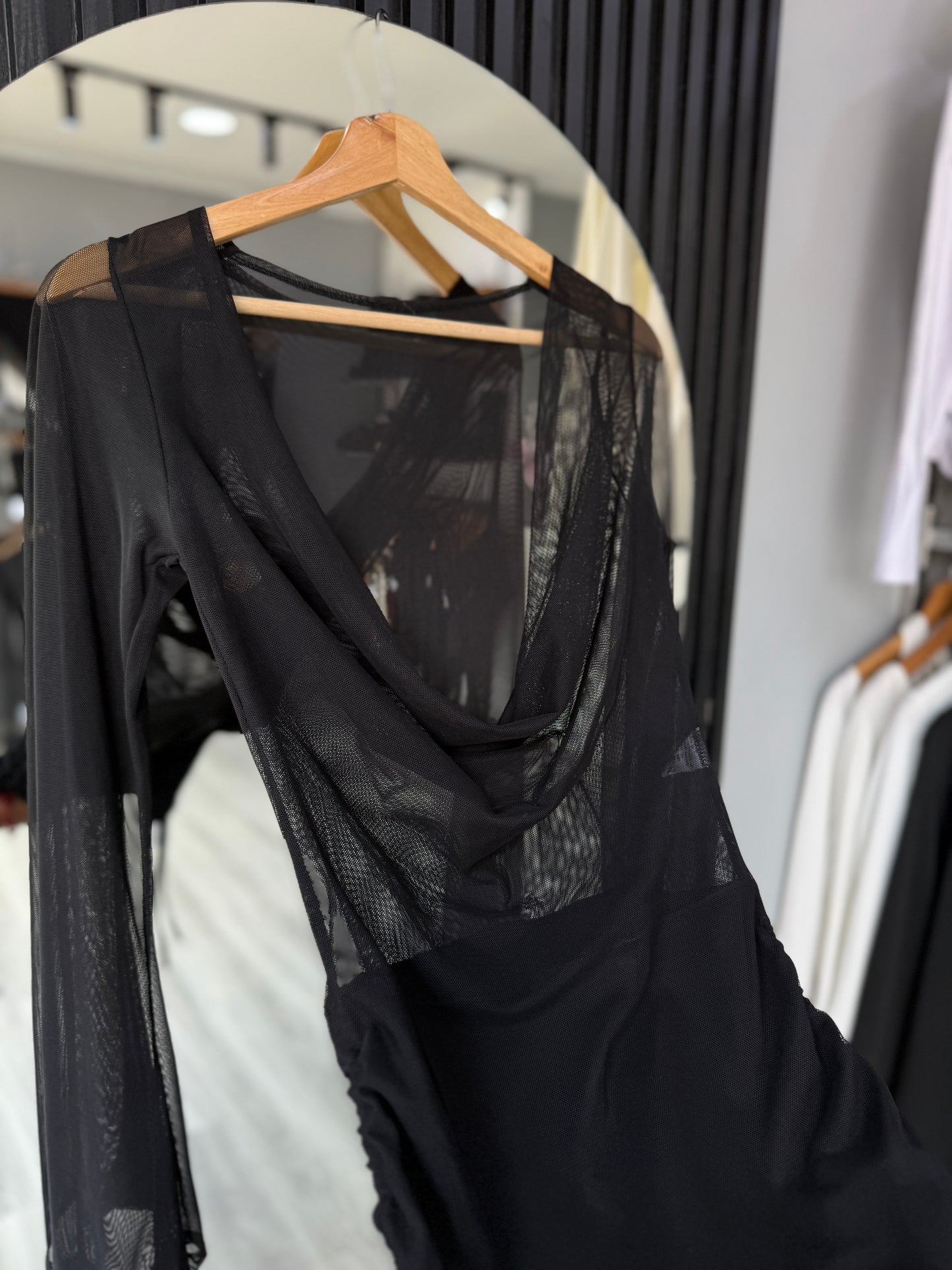 VESTIDO TUL DRAP AMARRA 🇦🇷
