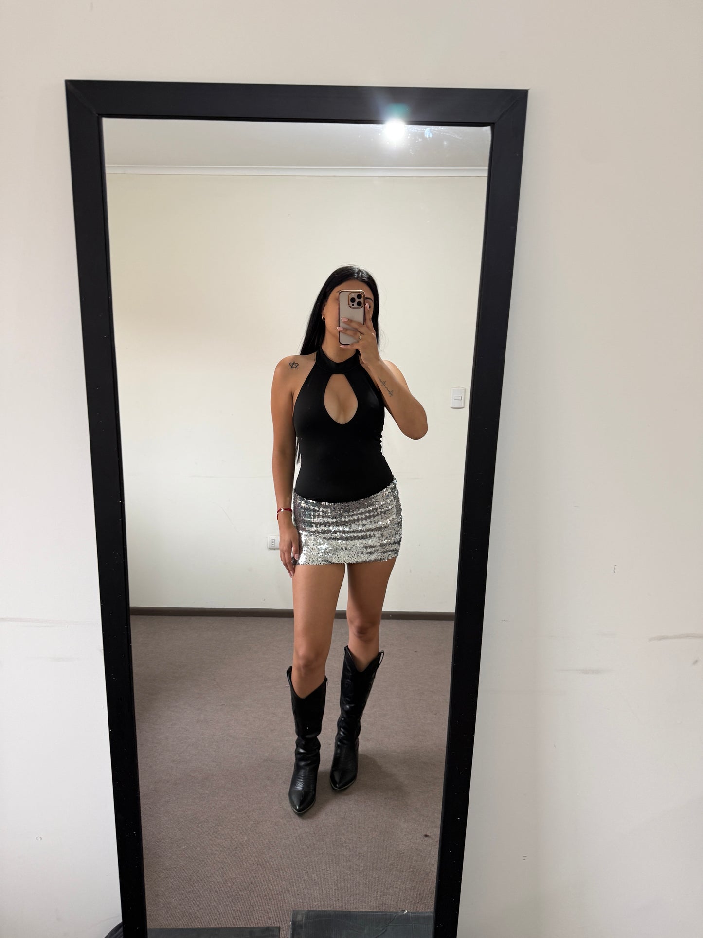 FALDA TINI PLATA 🇦🇷