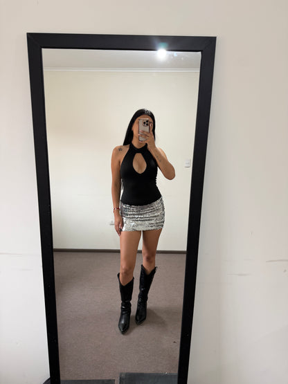 FALDA TINI PLATA 🇦🇷