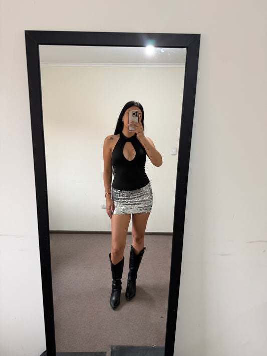 FALDA TINI PLATA 🇦🇷