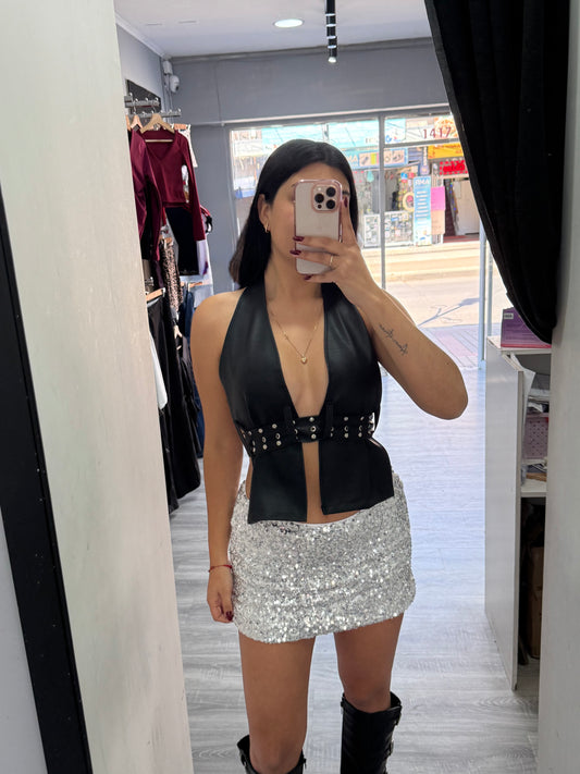 FALDA CLÁSICA LENTEJUELAS